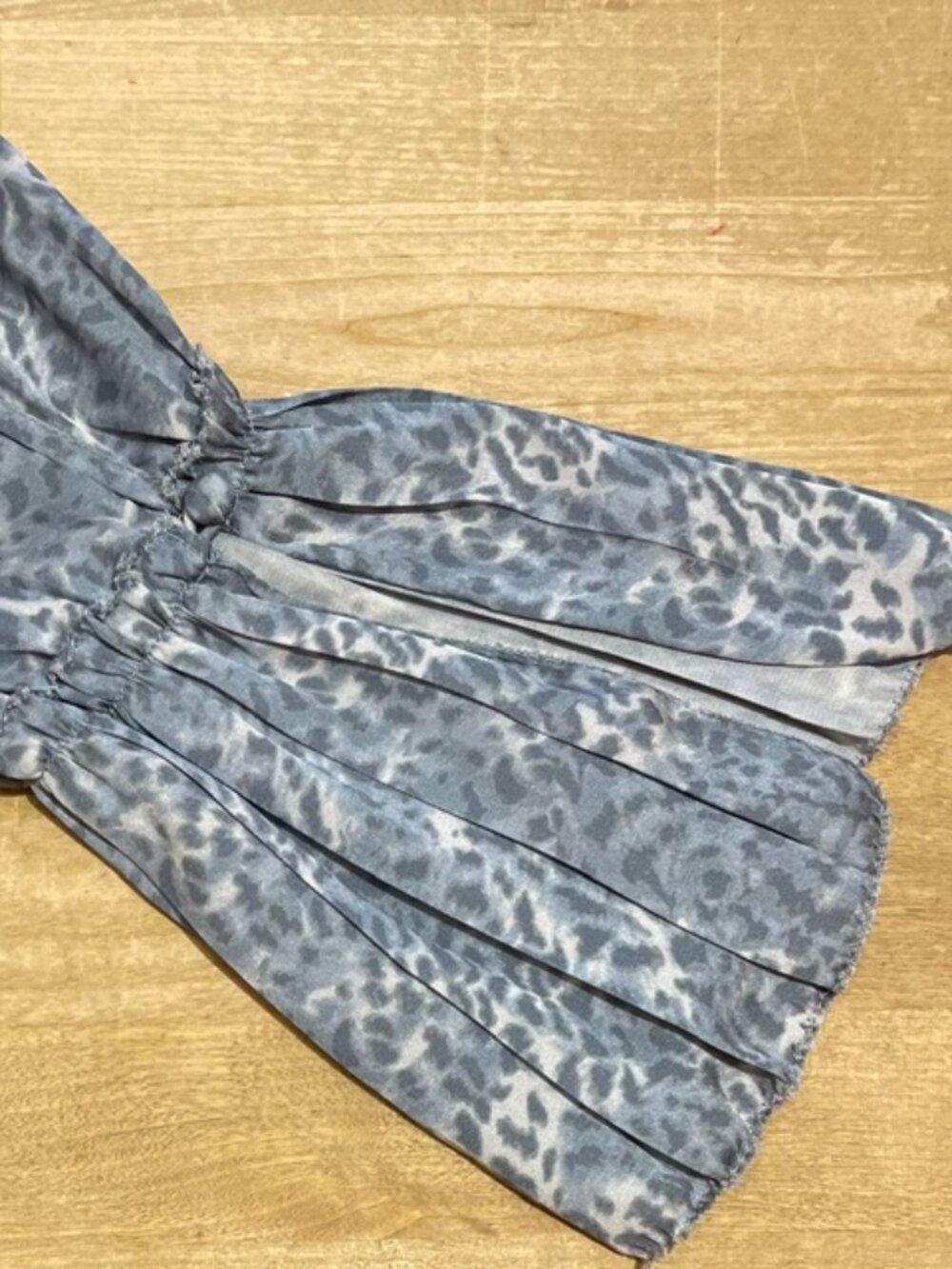 PAIGE NWT Abriana Flare Cuff Shirt in Faded Denim Long Sleeve Blouse S Small - Picture 5 of 5
